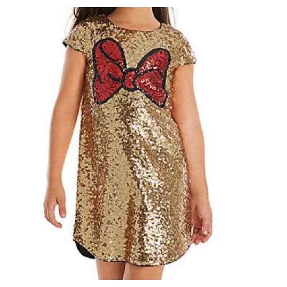 Disney Gold Sequins Minnie Dress size 7/8